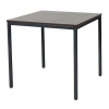 Schaffenburg Domino Basic table de conférence piètement noir plateau chêne logan 80 x 80 cm 415158 - 1