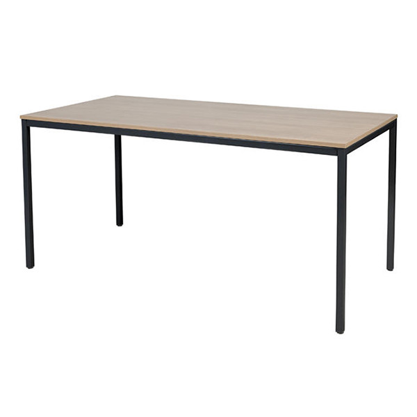 Schaffenburg Domino Basic table de conférence piètement noir plateau merisier clair 160 x 80 cm DOV-B168-HAVZ-M25 415150 - 1