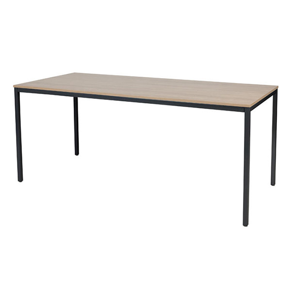 Schaffenburg Domino Basic table de conférence piètement noir plateau merisier clair 180 x 80 cm DOV-B188-HAVZ-M25 415151 - 1