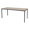 Schaffenburg Domino Basic table de conférence piètement noir plateau merisier clair 180 x 80 cm 415151 - 1
