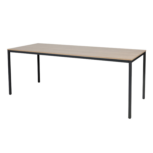 Schaffenburg Domino Basic table de conférence piètement noir plateau merisier clair 200 x 80 cm DOV-B208-HAVZ-M25 415152 - 1