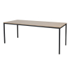 Schaffenburg Domino Basic table de conférence piètement noir plateau merisier clair 200 x 80 cm 415152 - 1