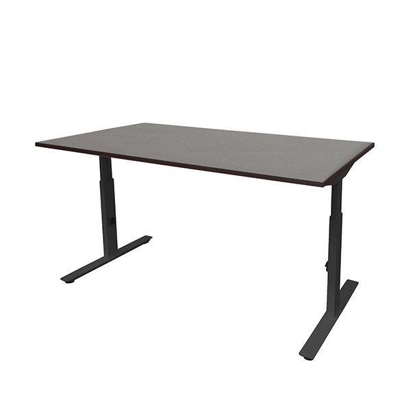 Schaffenburg Linesto Plus bureau piétement noir plateau chêne logan 120 x 80 cm LIN-PL128-LOGZ-M25 415088 - 1