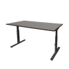 Schaffenburg Linesto Plus bureau piétement noir plateau chêne logan 140 x 80 cm LIN-PL148-LOGZ-M25 415089 - 1