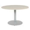 Schaffenburg Linesto table de conférence ronde piètement aluminium plateau chêne lindberg 120 cm de large 415223 - 1