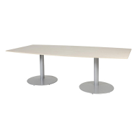Schaffenburg Linesto table de conférence tonneau piètement aluminium plateau chêne lindberg 120 x 240 cm T-C2412-LERA-M25 415240