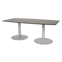 Schaffenburg Linesto table de conférence tonneau piètement aluminium plateau chêne logan 100 x 200 cm T-C2010-LOGA-M25 415241