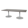 Schaffenburg Linesto table de conférence tonneau piètement aluminium plateau chêne logan 120 x 240 cm 415242 - 1