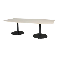 Schaffenburg Linesto table de conférence tonneau piètement noir plateau chêne lindberg 120 x 240 cm T-C2412-LERZ-M25 415232