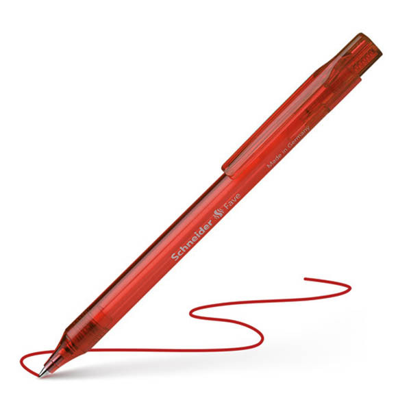 Schneider Fave M stylo à bille (20 pièces) - rouge 211189 - 1