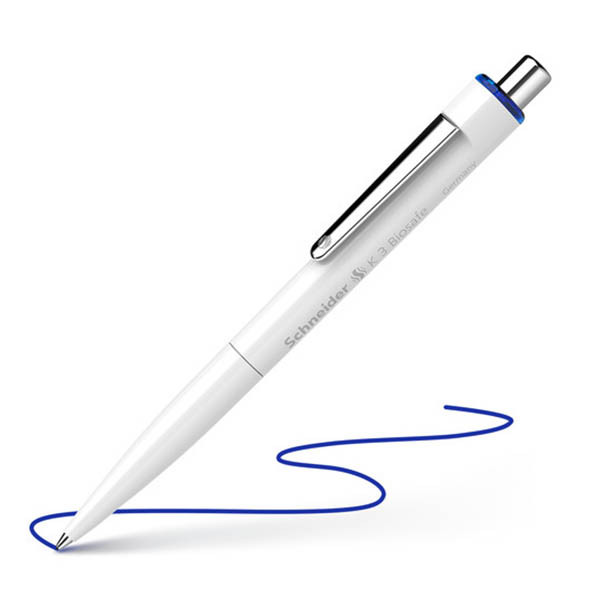 Schneider K3 Biosafe M stylo-bille - blanc/bleu 210933 - 1