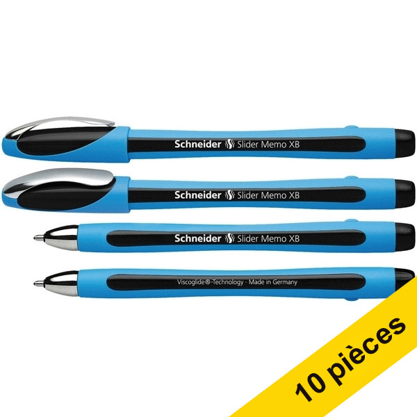 Schneider Offre : 10x Schneider Slider Memo XB stylo-bille - noir  239957 - 1