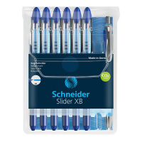 Schneider Slider Basic XB stylo à bille - bleu (6 pièces) + Slider Rave stylo à bille - bleu (1 pièce) S-151277 217263