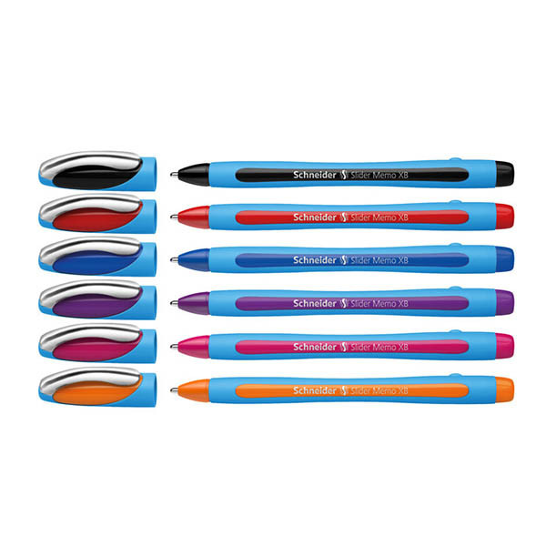 Schneider Slider Memo XB stylo à bille assortiment de couleurs (6 pièces) 210899 - 1
