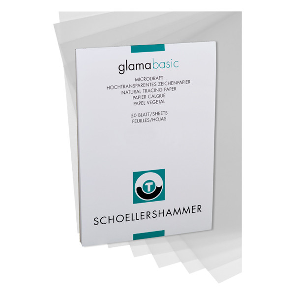 Schoellershammer bloc papier calque 80 grammes (50 feuilles) - transparent S870433 226953 - 1