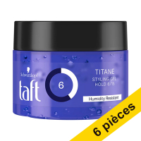 Offre: 6x Schwarzkopf Taft Titane gel puissant (250 ml)