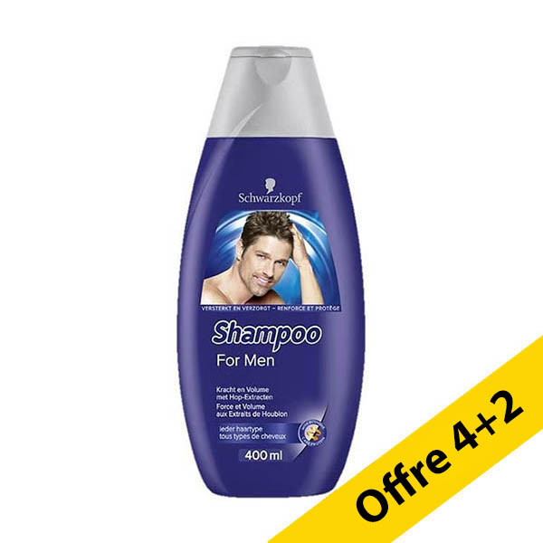 Offre : 6x Schwarzkopf For Men shampooing (400 ml) SSC01198 - 1