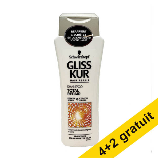 Offre : 6x Schwarzkopf Gliss Kur Total Repair shampooing (250 ml) SSC01193 - 1