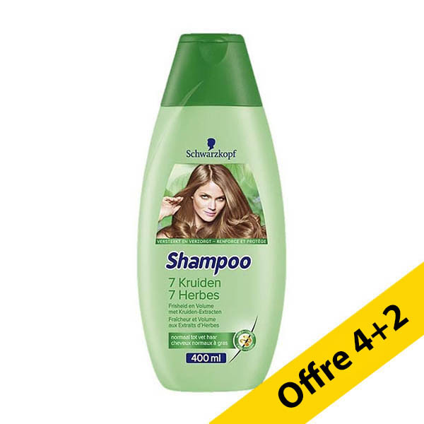 Offre : 6x Schwarzkopf shampooing 7 herbes (400 ml) SSC01195 - 1