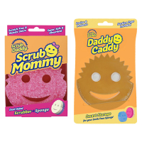 Scrub Daddy Daddy Caddy support pour éponges Scrub Daddy + éponge Scrub Mommy - rose  SSC01068