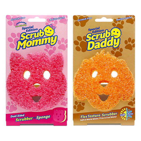 Scrub Daddy Ensemble de Scrub Daddy Dog & Scrub Mommy Cat Edition  SSC01036 - 1