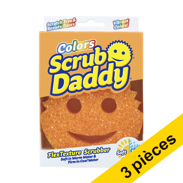 Scrub Daddy Offre : 3x Scrub Daddy Colors éponge - orange SSC00208 SSC00231 - 1