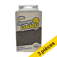 Offre : 3x Scrub Daddy Sponge Daddy éponge gris Style Collection (3 pièces)