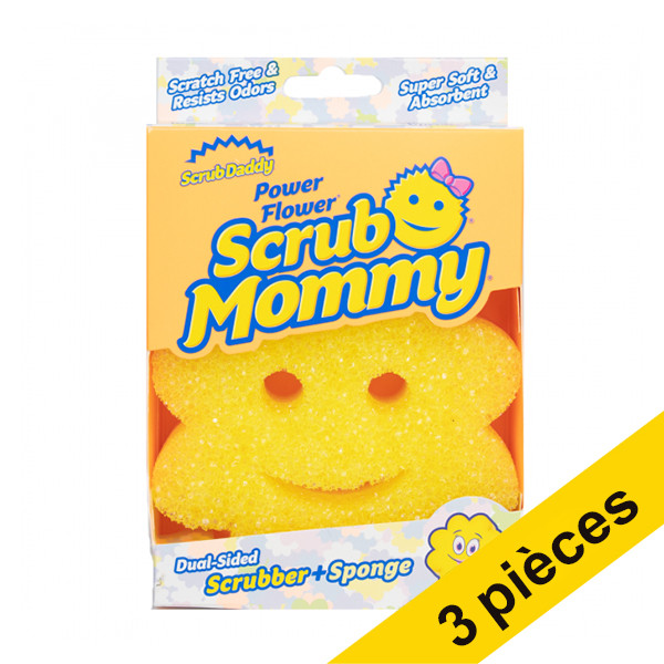 Offre : 3x Scrub Mommy Édition Spéciale éponge printemps fleur - jaune  Scrub Daddy