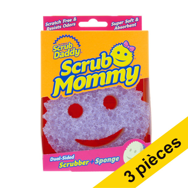 Scrub Daddy Offre : 3x Scrub Mommy éponge - violet  SSC00239 - 1