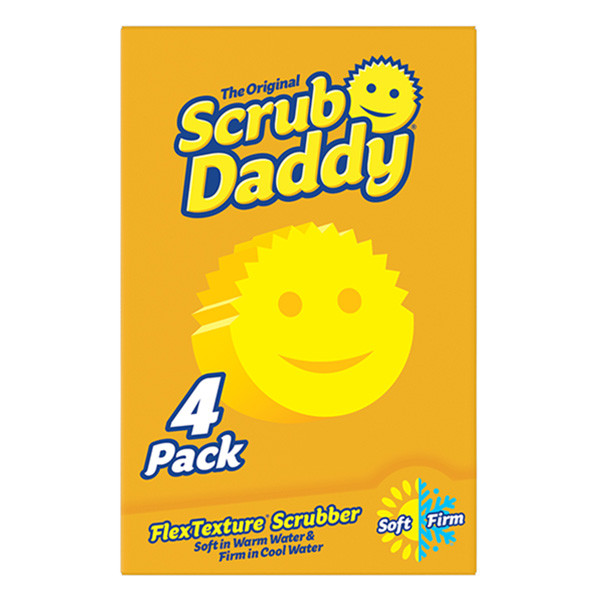 Scrub Daddy Original éponges (4 pièces) - jaune Scrub Daddy