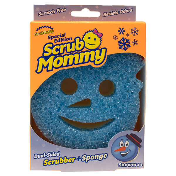 Scrub Daddy Scrub Mommy Special Edition Noël Blue Snowman éponge SSC01070 - 1