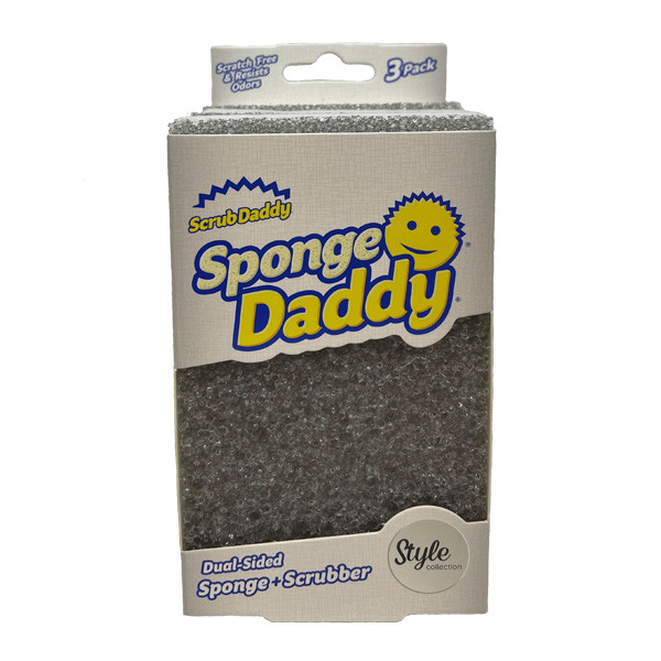 Scrub Daddy Sponge Daddy éponge gris Style Collection (3 pièces)  SSC00220 - 1