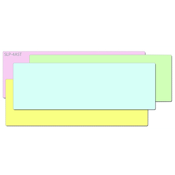 Seiko SLP-4AST étiquettes d'adresse multipack (bleu/vert/rose/jaune) 42100613 149028 - 1