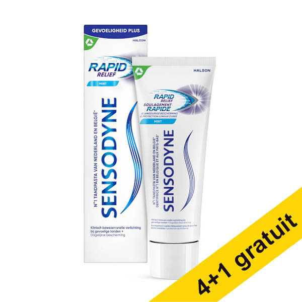 Offre : 5x Sensodyne Rapid Relief dentifrice (75 ml) SSE05101 - 1
