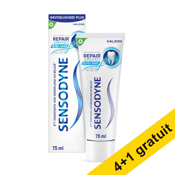 Offre : 5x Sensodyne Repair & Protect Cool Mint dentifrice (75 ml) SSE05097 - 1