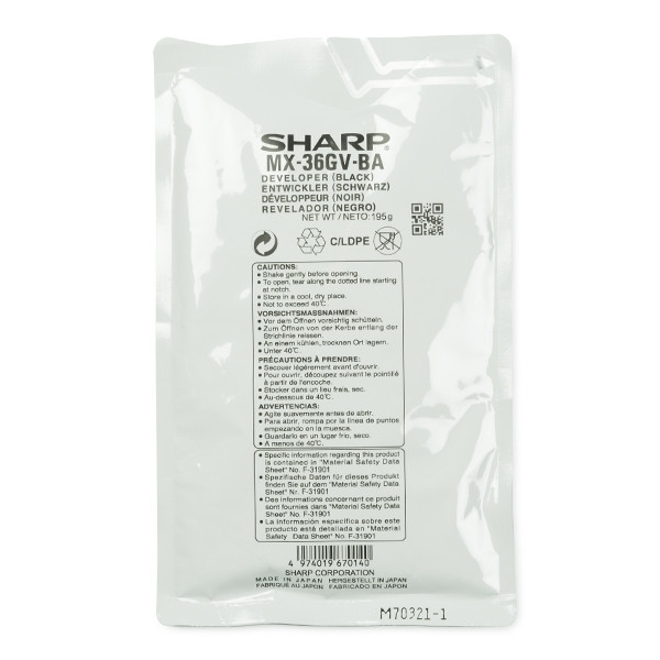 Sharp MX-36GVBA développeur (d'origine) - noir MX-36GVBA 082308 - 1