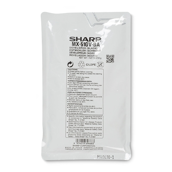 Sharp MX-51GVBA développeur (d'origine) - noir MX51GVBA 082284 - 1
