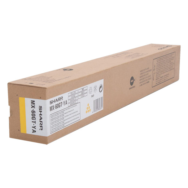 Sharp MX-60GTYA toner (d'origine) - jaune MX60GTYA 082802 - 1