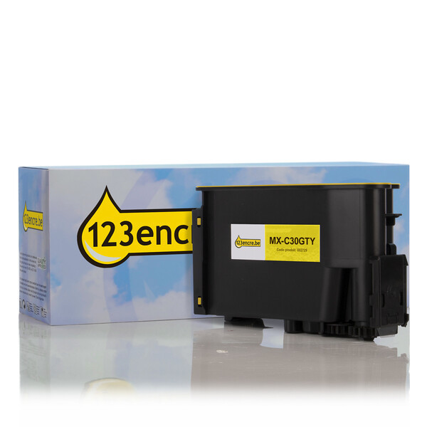 Sharp MX-C30GTY toner (marque 123encre) - jaune MXC30GTYC 082729 - 1