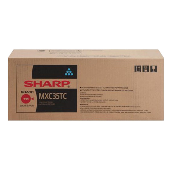 Sharp MX-C35TC toner (d'origine) - cyan MXC35TC 082924 - 1
