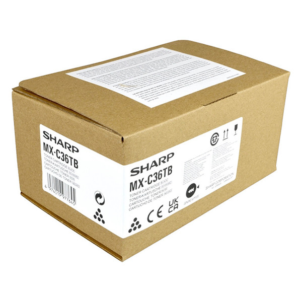 Sharp MX-C36TB toner (d'origine) - noir MXC36TB 125478 - 1