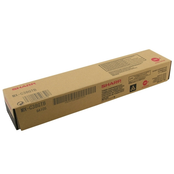 Sharp MX-C38GTB toner (d'origine) - noir 082218 - 1