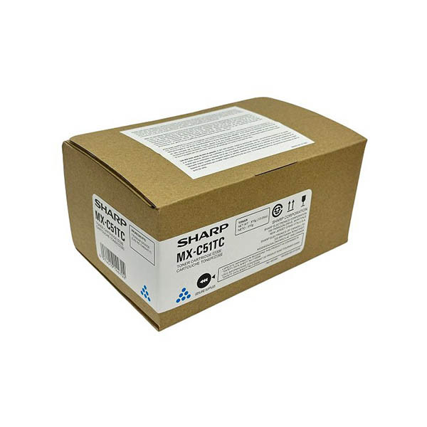 Sharp MX-C51TC toner (d'origine) - cyan 038924 - 1