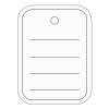 Sigel étiquettes de prix 40 x 50 mm lignées (500 pièces) SI-ZB350 208620