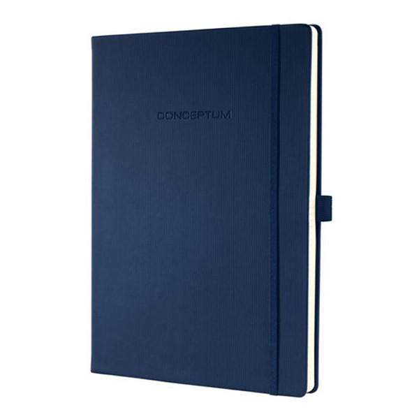 Sigel Conceptum Pure carnet de notes A5 ligné 80 g/m² 97 feuilles - bleu foncé SI-CO657 221422 - 1