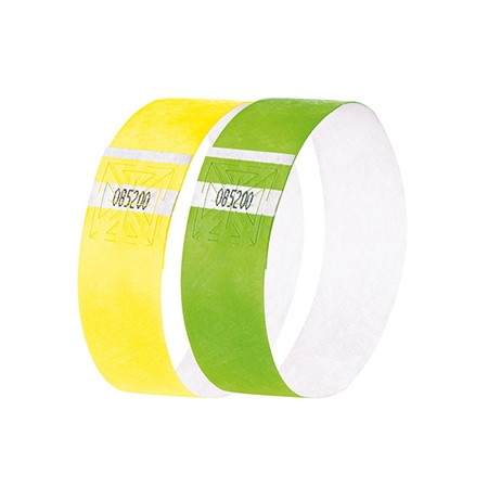 Sigel Super Soft bracelets évènementiels (120 pièces) - jaune et vert SI-EB219 208688 - 1