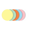 Sigel cartes de modération rondes 10 x 10 cm (250 pièces) - couleurs assorties