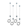 Sigel cloison pour tableaux blancs 1600 mm (4 pièces) - noir 208923 - 1