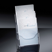 Sigel porte-brochures acrylique A4 avec 3 compartiments SI-LH130 208705
