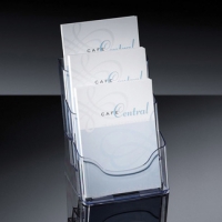 Sigel porte-brochures acrylique A5 avec 3 compartiments SI-LH132 208706